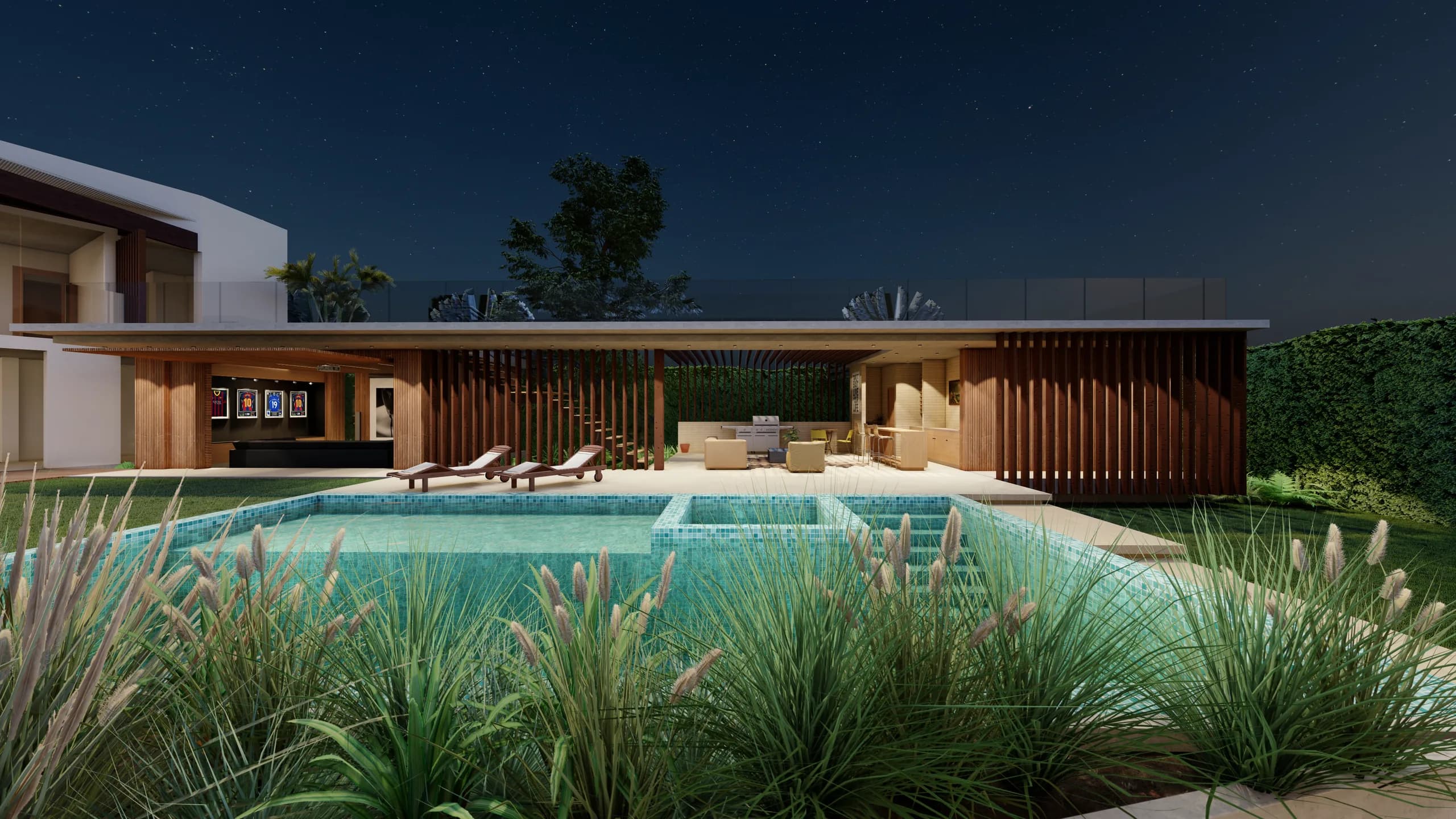 Casa Aguilar, Jamundí, Valle del Cauca. Vista principal del proyecto.