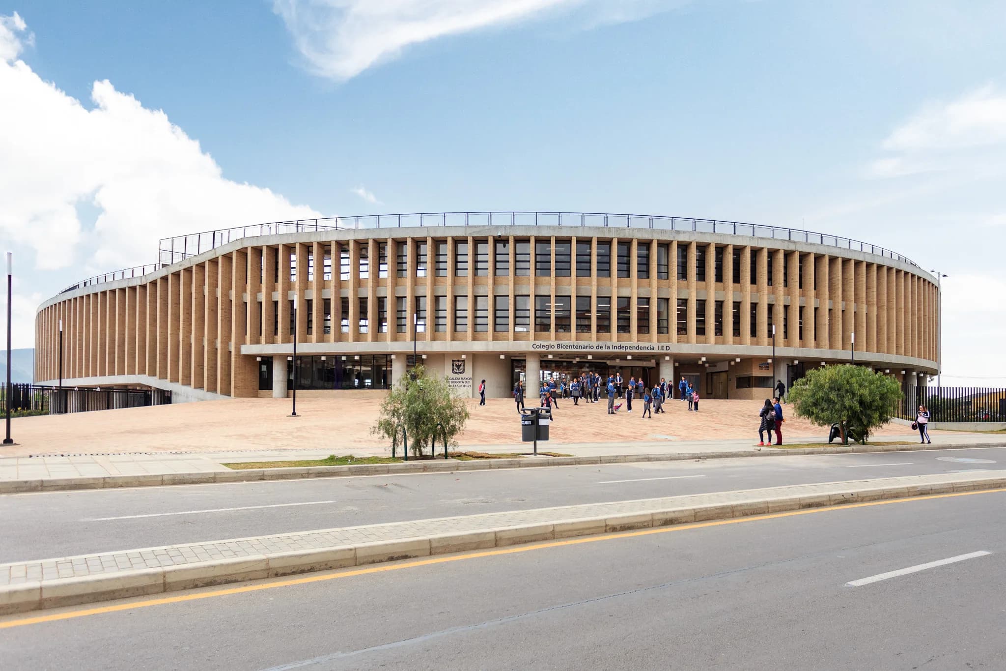 Colegio Bicentenario de la Independencia, Bogotá D.C., Cundinamarca. Vista principal del proyecto.