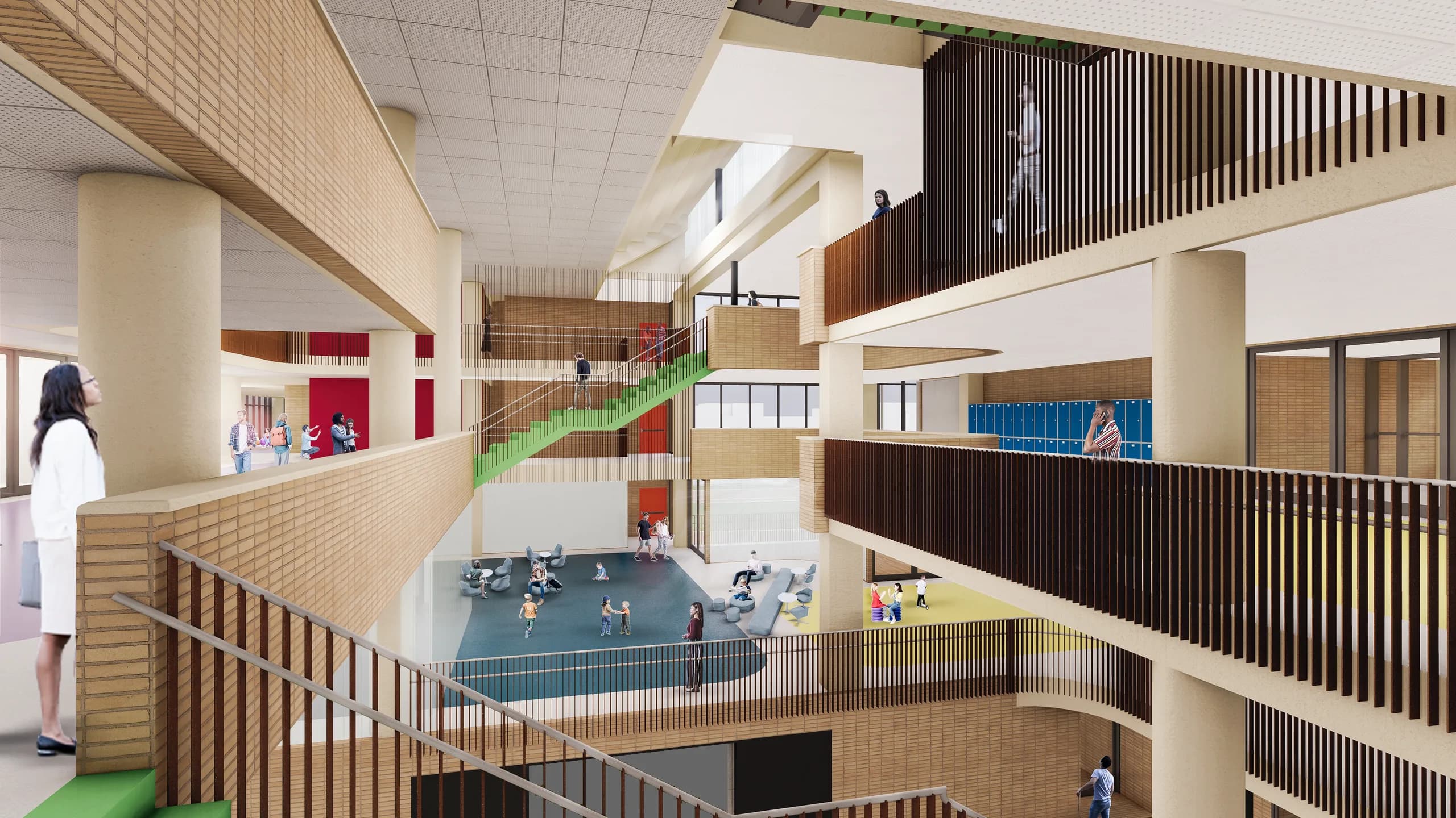 Concurso Colegio Villas del Progreso, Bogotá D.C., Cundinamarca. Imagen 3 de 12.