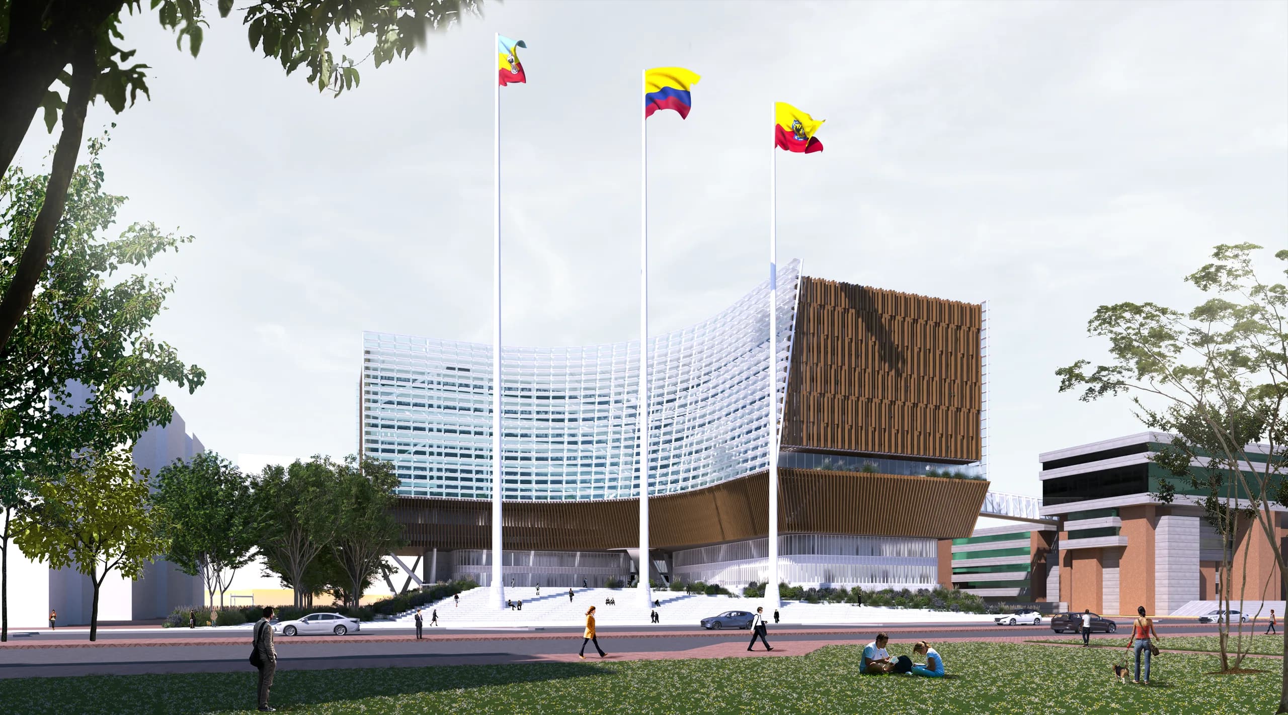 Tribunales de Cundinamarca y Corte Suprema de Justicia, Bogotá D.C. Vista principal del proyecto.